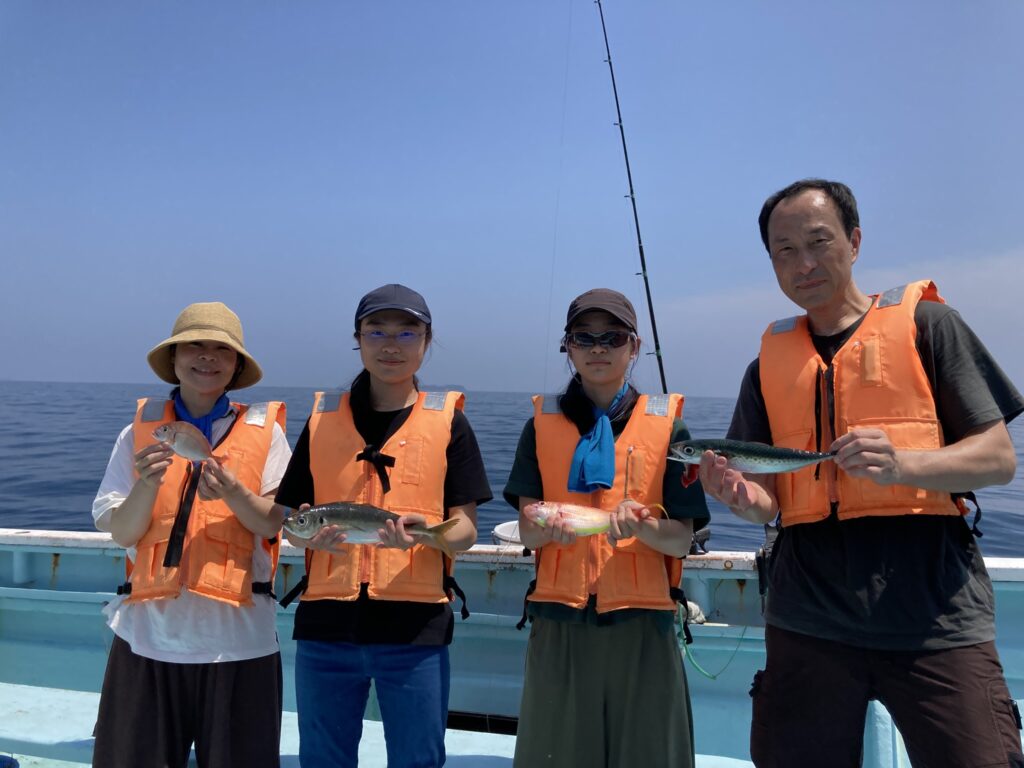 マダイ　マアジ　イトヨリ　サバ　マダイ五目　釣り教室