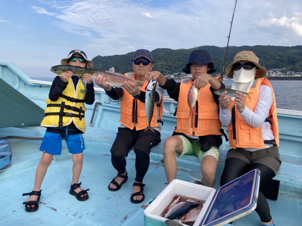 シイラ シロアマダイ サバ イトヨリ マアジ 釣り教室 マダイ五目