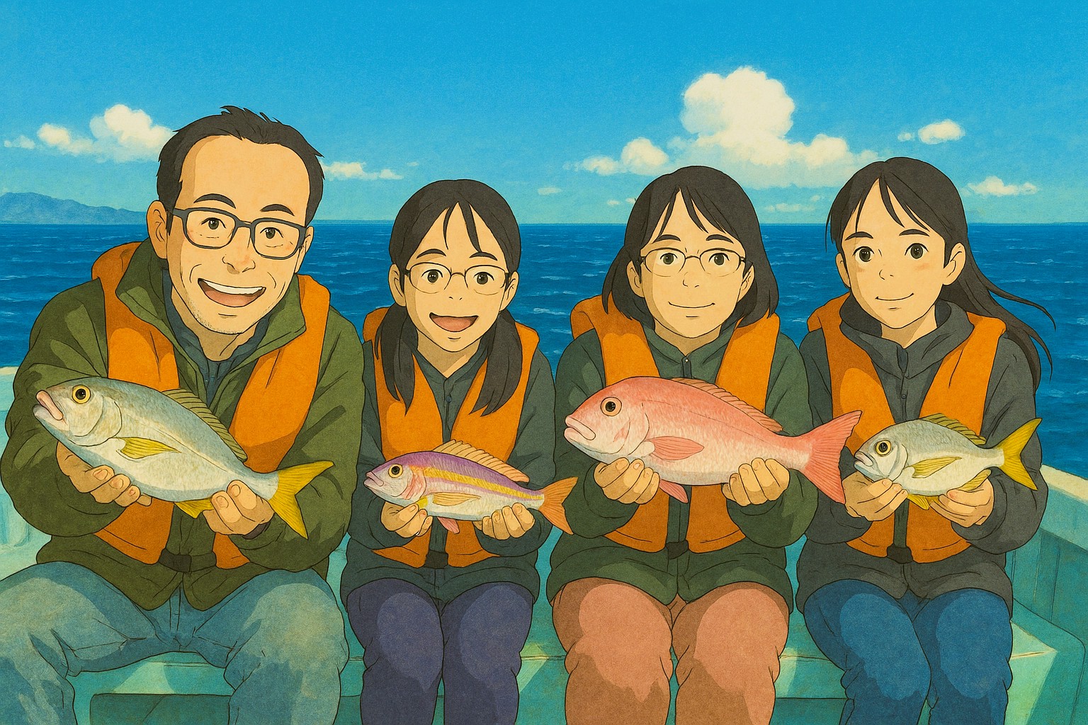 釣り教室　マダイ五目　コマセ釣り